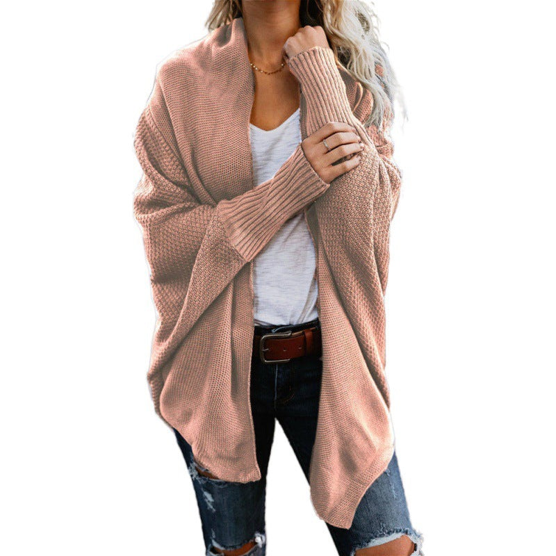 Women's New European And America Large Size Knitted Cardigan