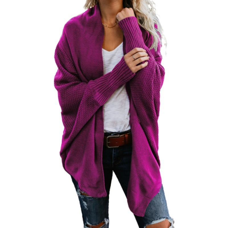 Women's New European And America Large Size Knitted Cardigan