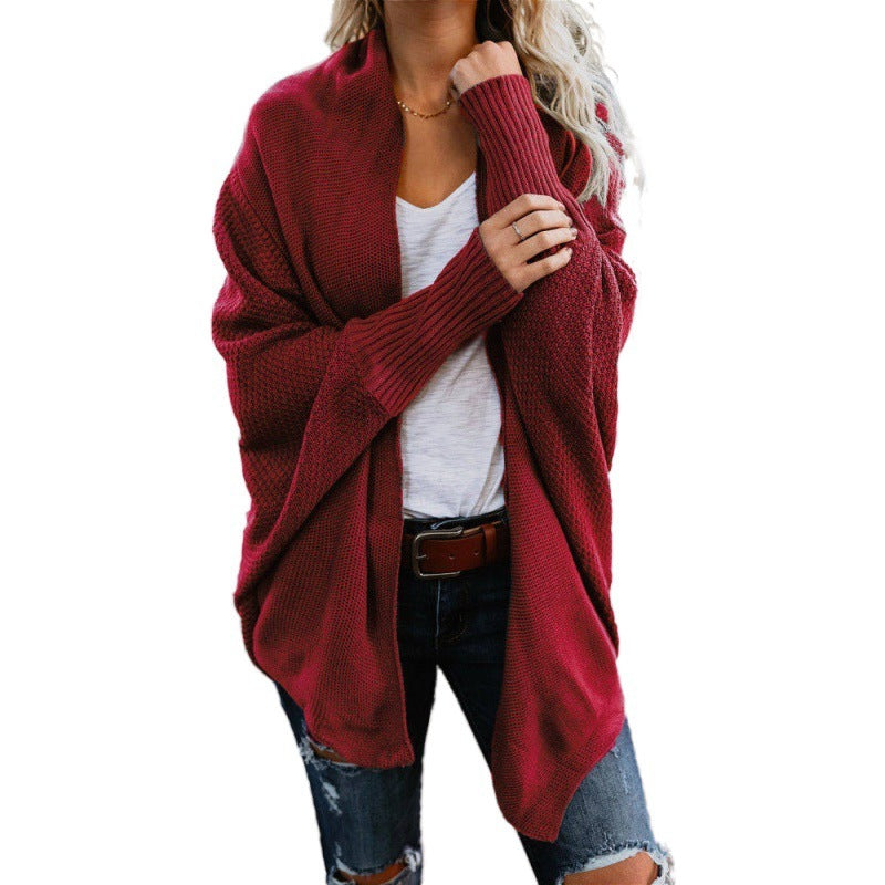 Women's New European And America Large Size Knitted Cardigan