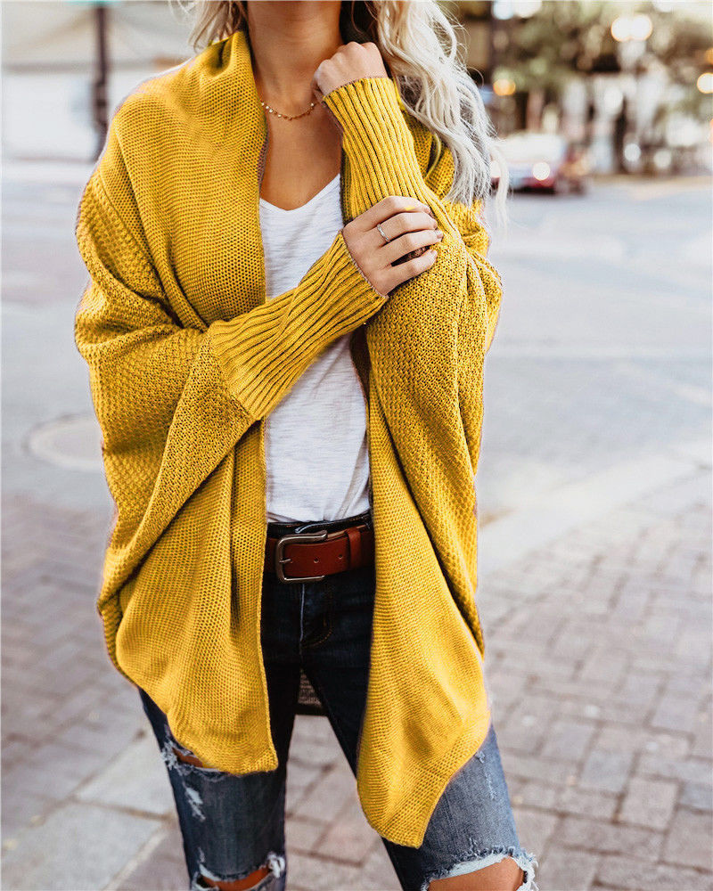 Women's New European And America Large Size Knitted Cardigan