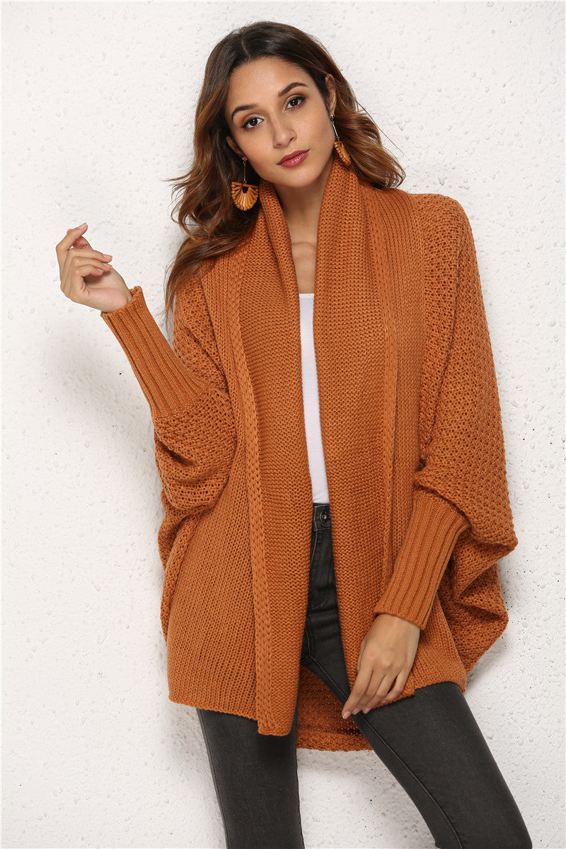 Women's New European And America Large Size Knitted Cardigan