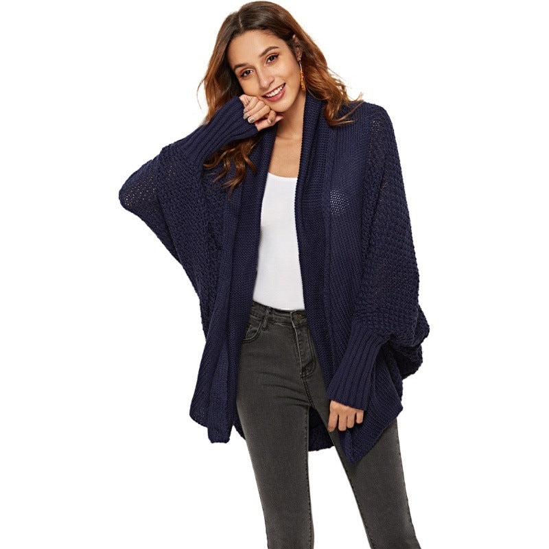 Women's New European And America Large Size Knitted Cardigan
