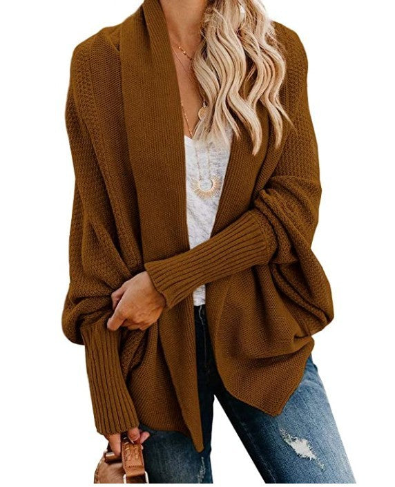 Women's New European And America Large Size Knitted Cardigan