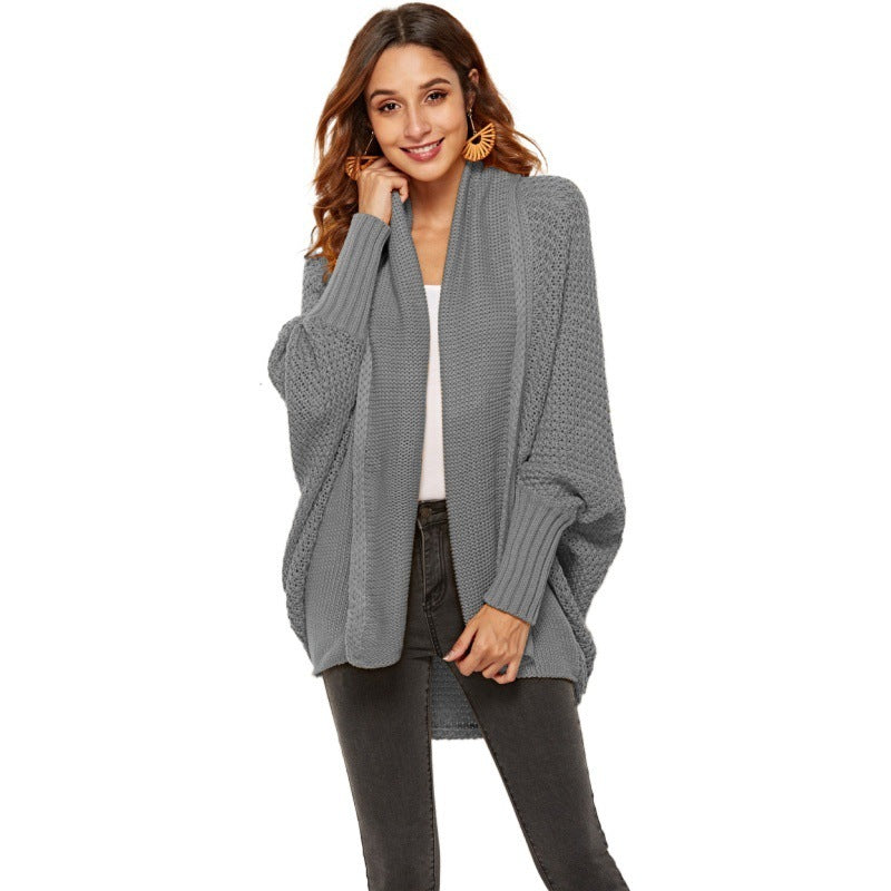 Women's New European And America Large Size Knitted Cardigan