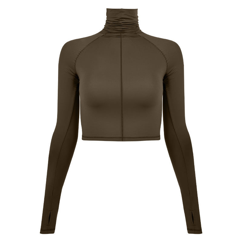 Spandex Lightweight Elastic SKIMS Magic Clothes Sports Turtleneck Long Sleeve