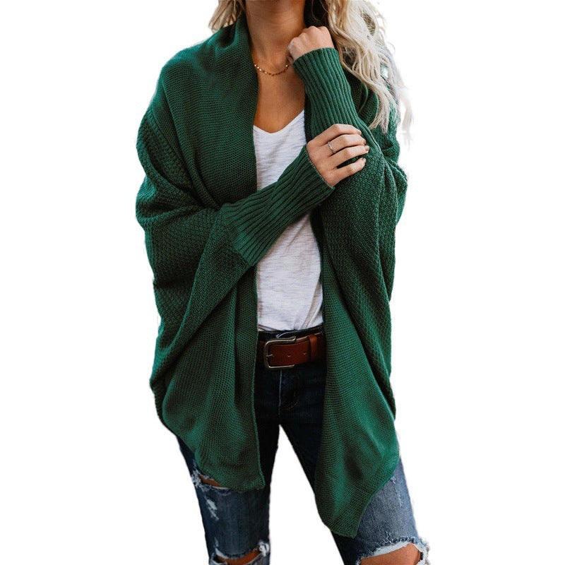 Women's New European And America Large Size Knitted Cardigan