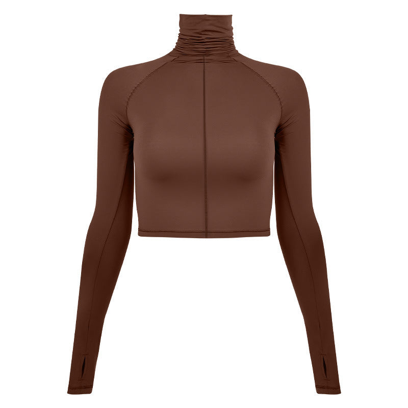 Spandex Lightweight Elastic SKIMS Magic Clothes Sports Turtleneck Long Sleeve