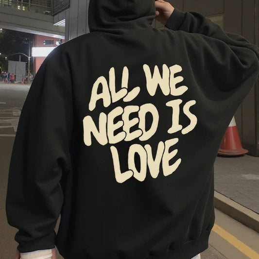 Hoodie For Men Setwear All We Need Is Love