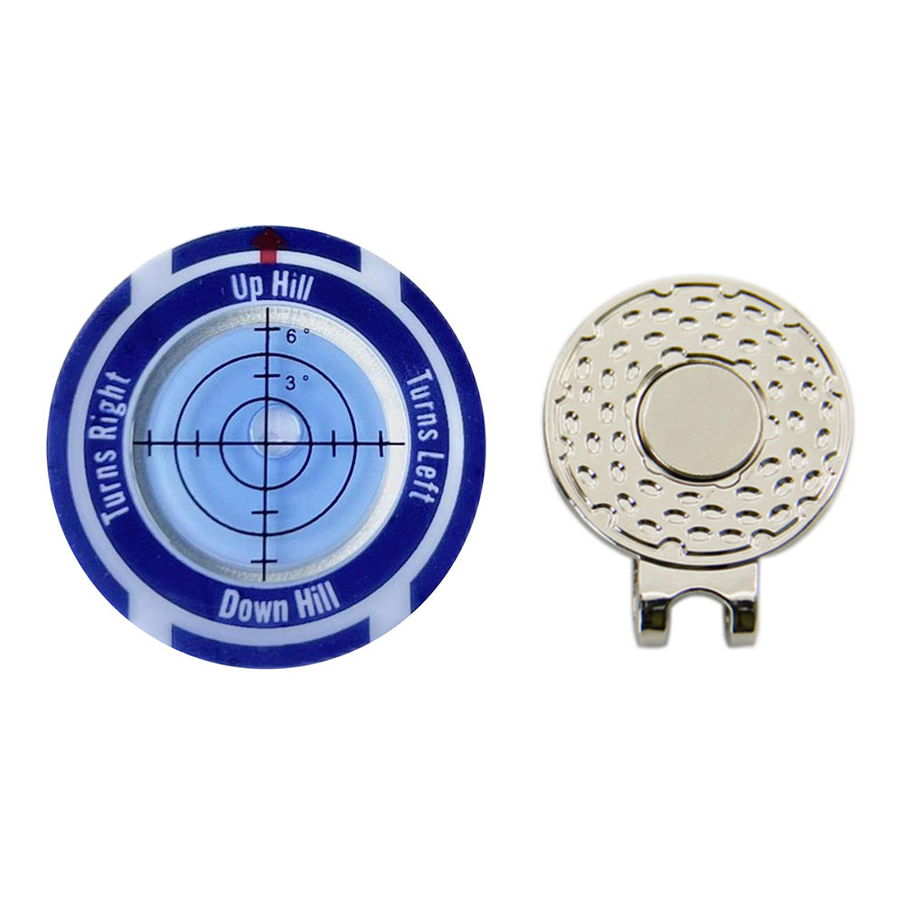 Golf Level Hat Clip Measurement With Position Mark Green Level