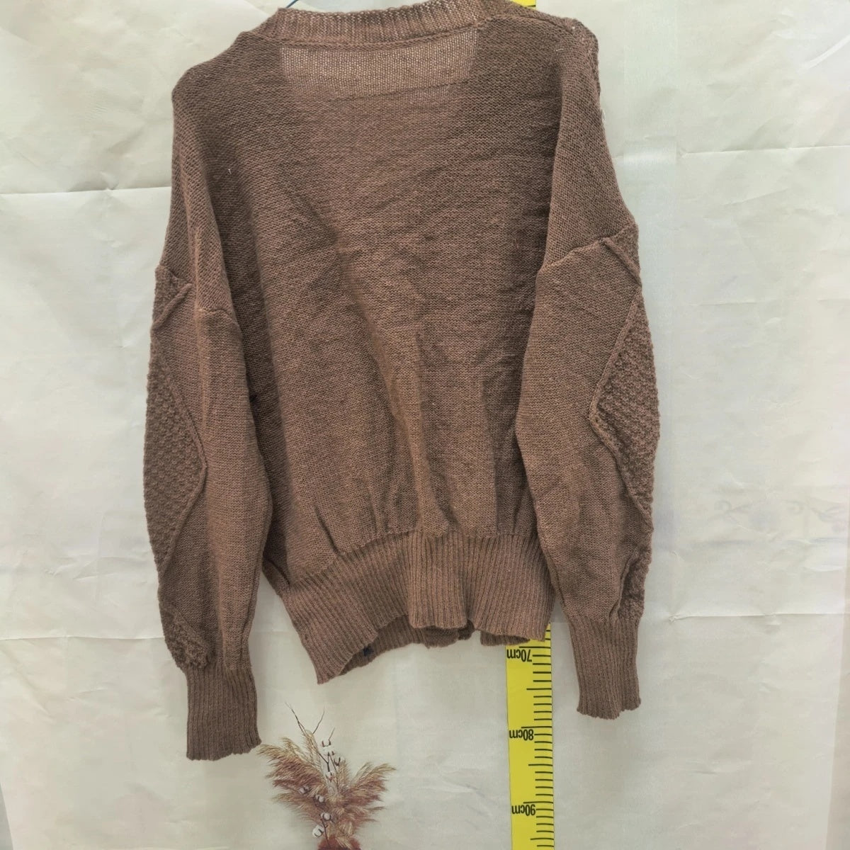 Retro Slimming Cable Knit Loose Sweater